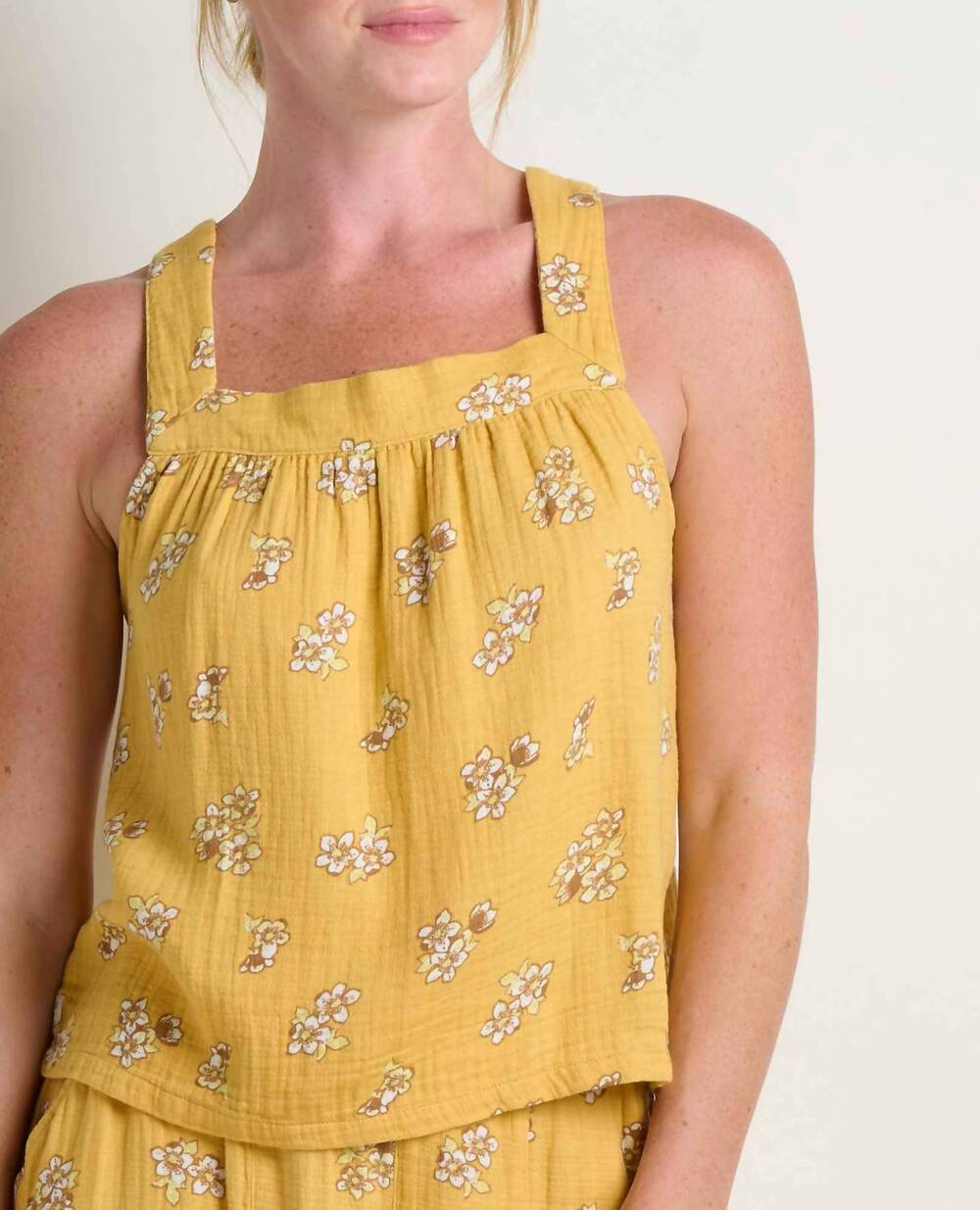 NEW TOAD&CO tate double weave tank top in toucan print